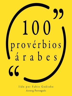 cover image of 100 provérbios árabes